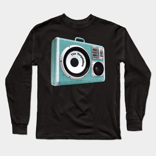 a radio 60s with sticker The Temptations Long Sleeve T-Shirt by theStickMan_Official